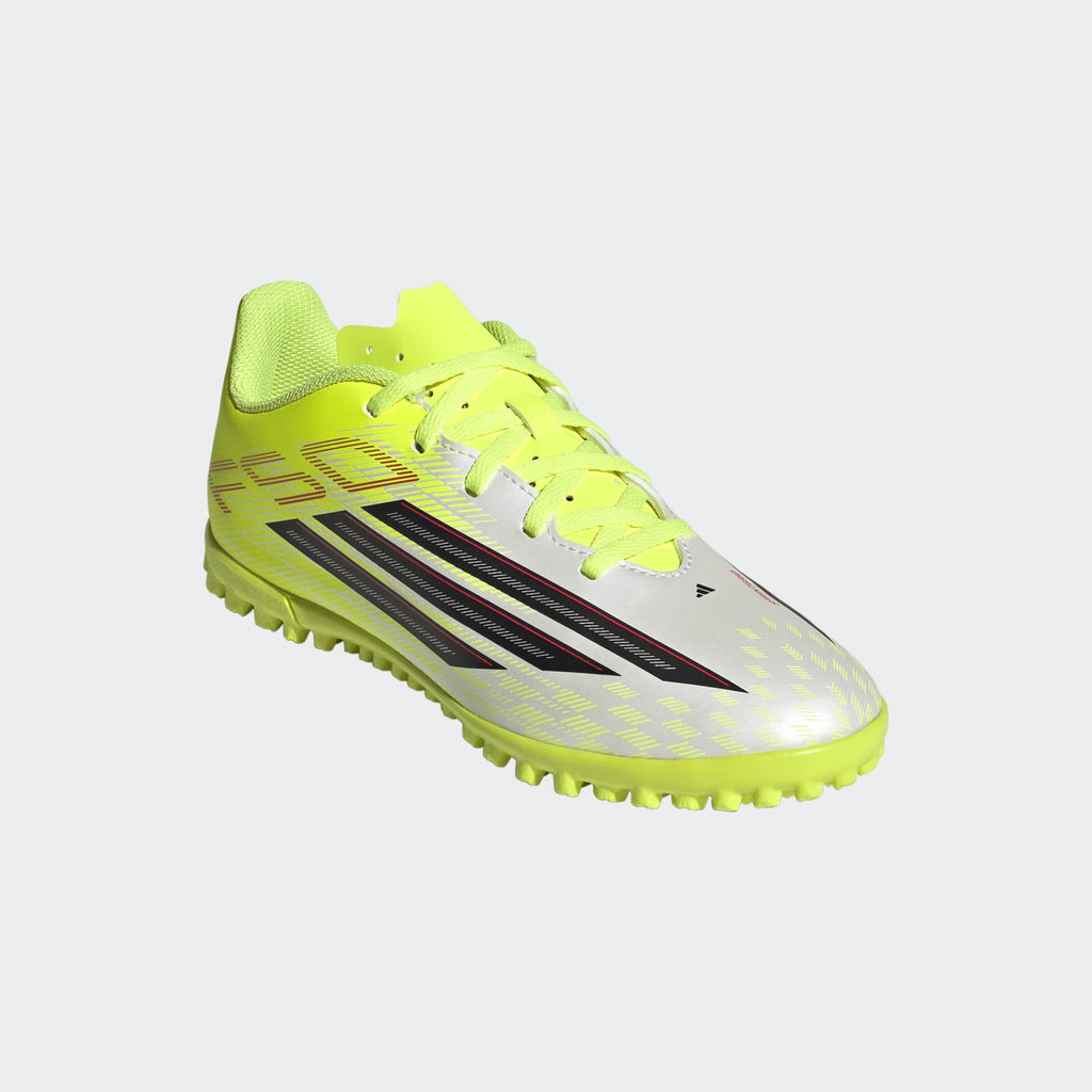 2026 New Arrival adidas F50 Club TF Turf Youth Soccer Cleats - Solar Yellow/Black/Lucid Red wholesalehk.shop