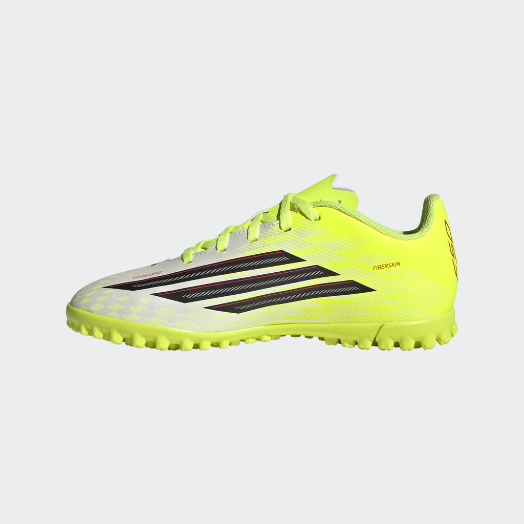 2026 New Arrival adidas F50 Club TF Turf Youth Soccer Cleats - Solar Yellow/Black/Lucid Red wholesalehk.shop