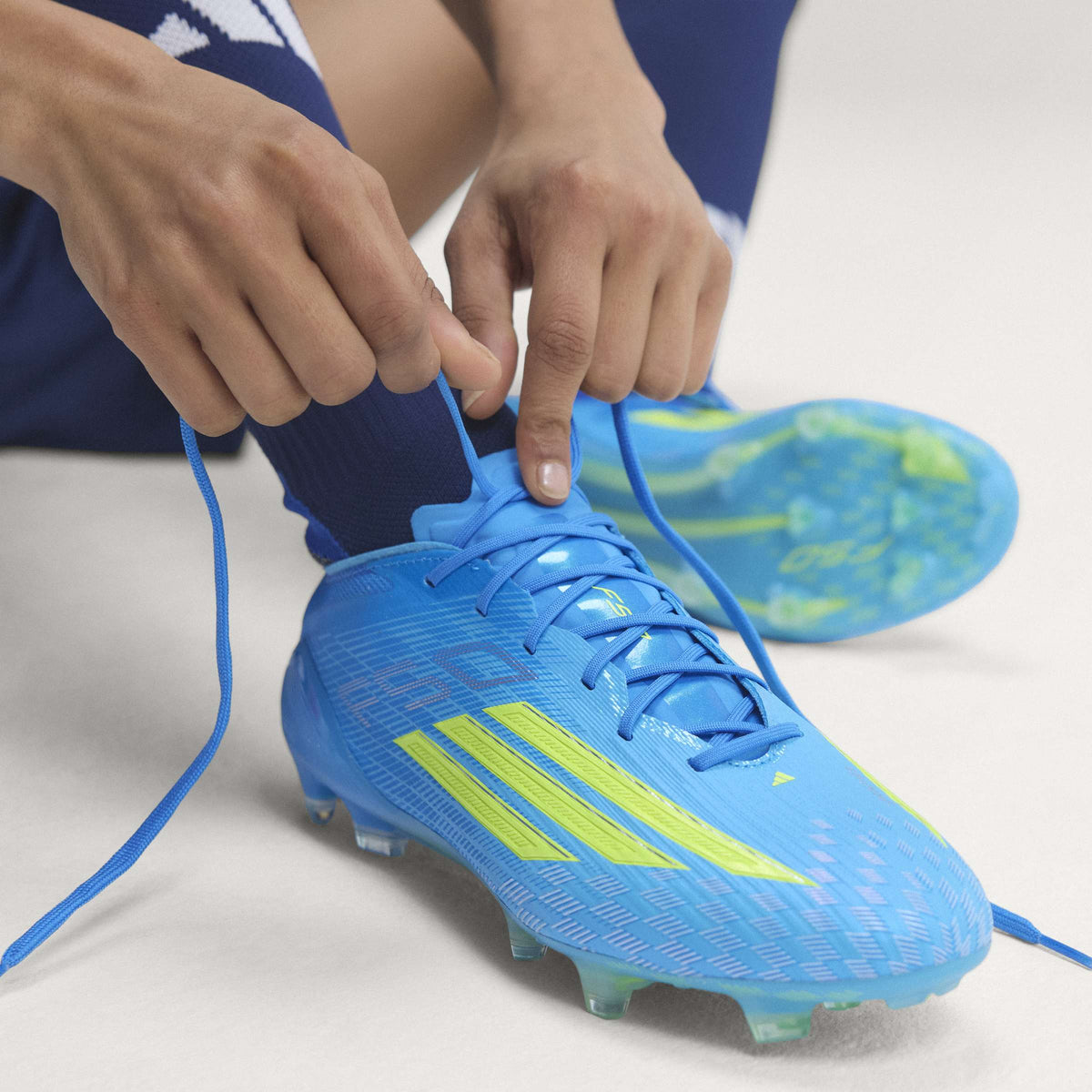 2026 New Arrival adidas F50 Elite FG Firm Ground Men's Soccer Cleats - Blue/Yellow/Aqua wholesalehk.shop