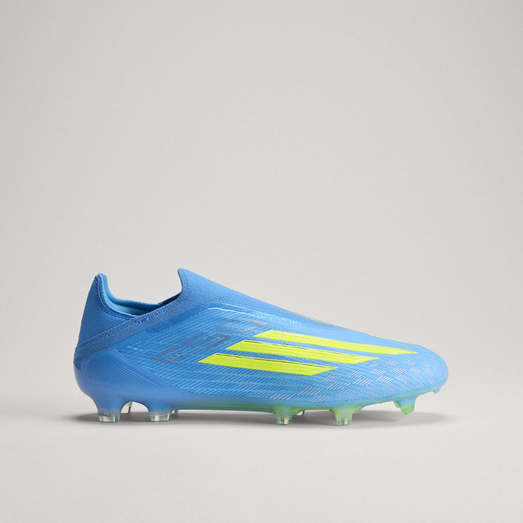 2026 New Arrival adidas F50 Elite Laceless FG Firm Ground Men's Soccer Cleats - Blue/Yellow/Aqua wholesalehk.shop