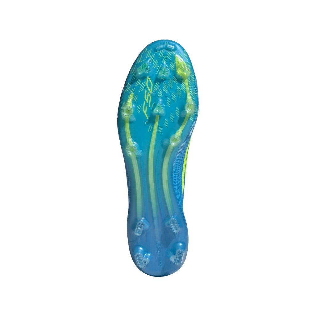 2026 New Arrival adidas F50 Elite Laceless FG Firm Ground Men's Soccer Cleats - Blue/Yellow/Aqua wholesalehk.shop