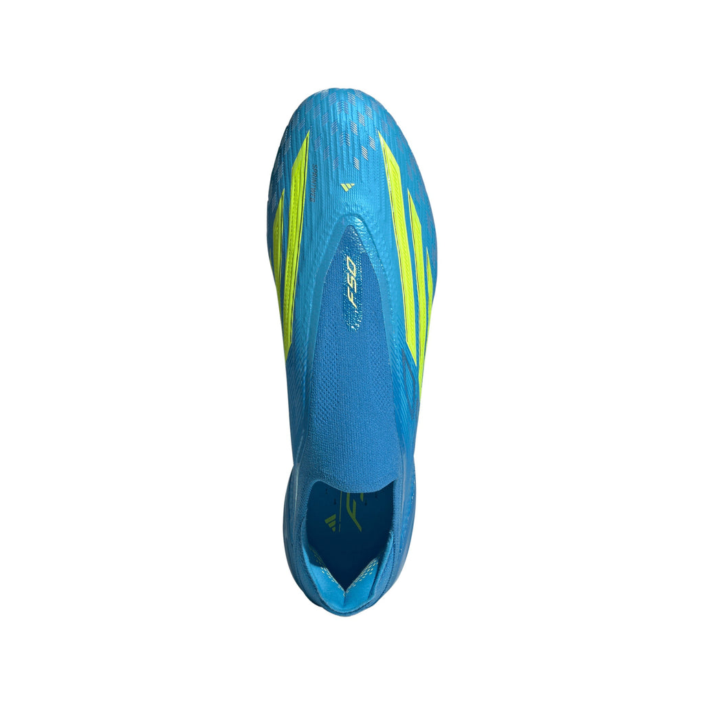 2026 New Arrival adidas F50 Elite Laceless FG Firm Ground Men's Soccer Cleats - Blue/Yellow/Aqua wholesalehk.shop
