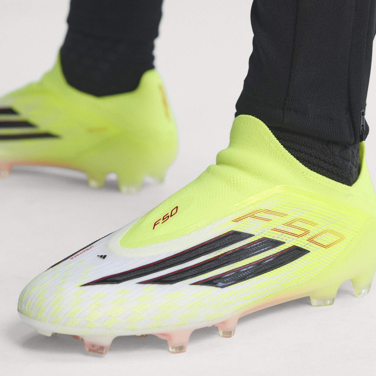 2026 New Arrival adidas F50 Elite Laceless FG Firm Ground Men´s Soccer Cleats - Yellow/Black/Red wholesalehk.shop