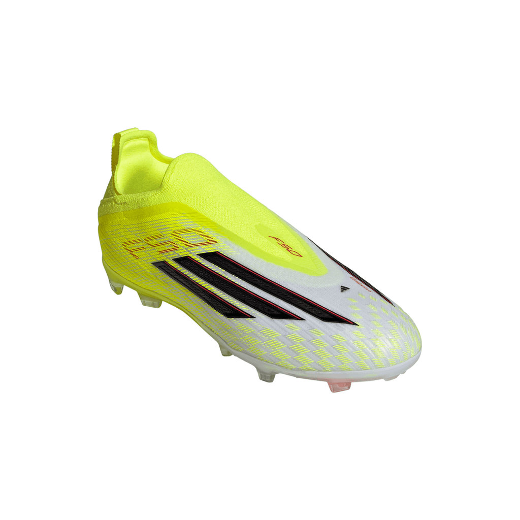 2026 New Arrival adidas F50 Elite Laceless FG Firm Ground Youth Soccer Cleats - Yellow/Black/Red wholesalehk.shop