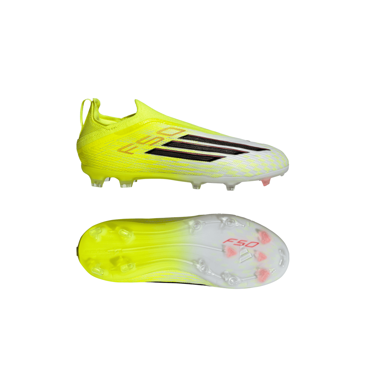 2026 New Arrival adidas F50 Elite Laceless FG Firm Ground Youth Soccer Cleats - Yellow/Black/Red wholesalehk.shop