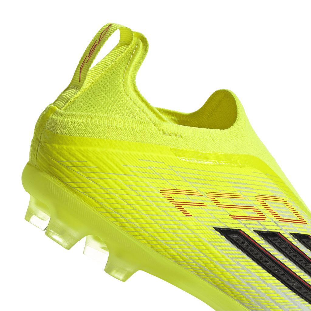 2026 New Arrival adidas F50 Elite Laceless FG Firm Ground Youth Soccer Cleats - Yellow/Black/Red wholesalehk.shop