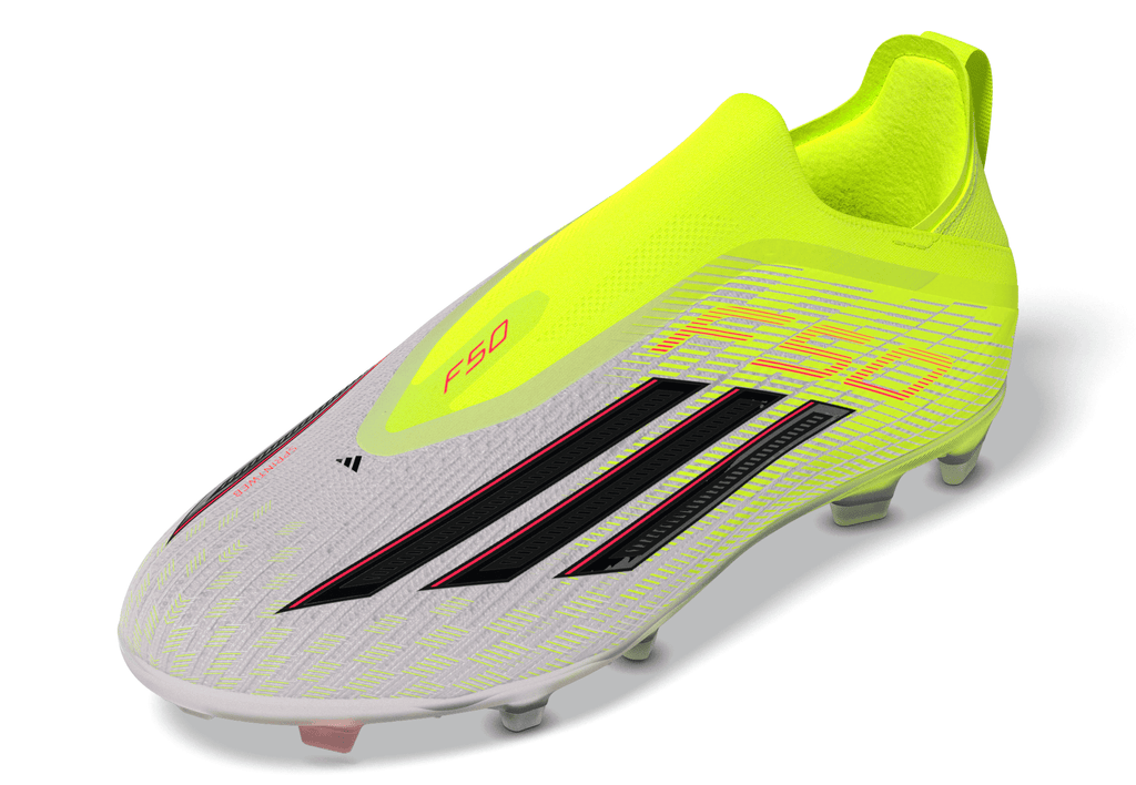 2026 New Arrival adidas F50 Elite Laceless FG Firm Ground Youth Soccer Cleats - Yellow/Black/Red wholesalehk.shop