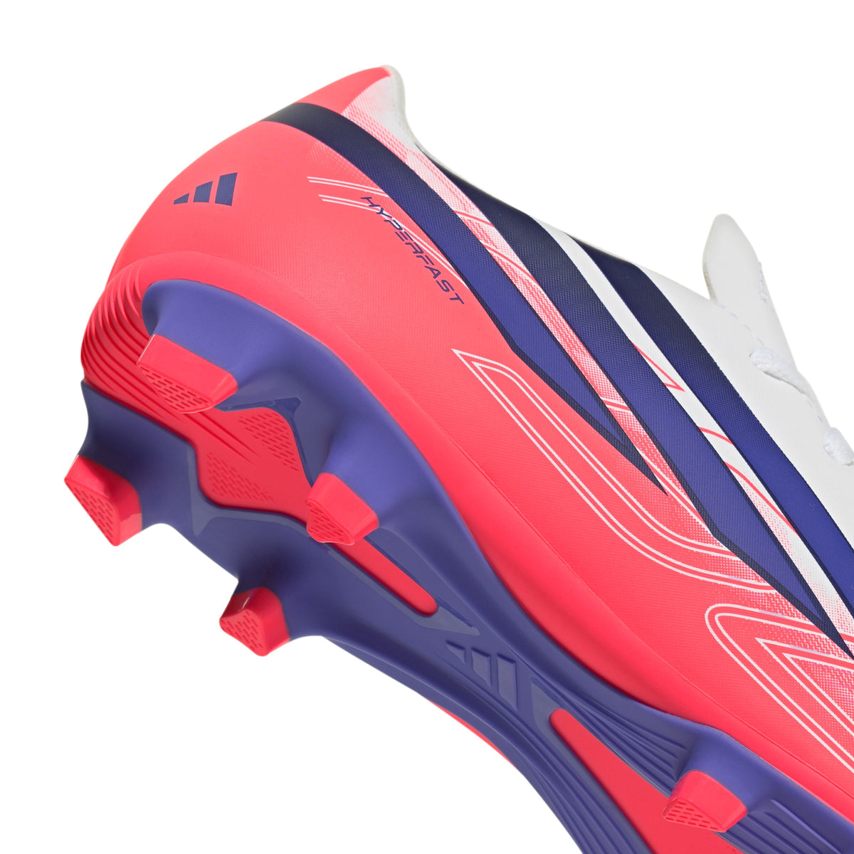 2026 New Arrival adidas F50 Hyperfast Club Firm Ground / Multi Ground Youth Soccer Cleats - White/Purple wholesalehk.shop