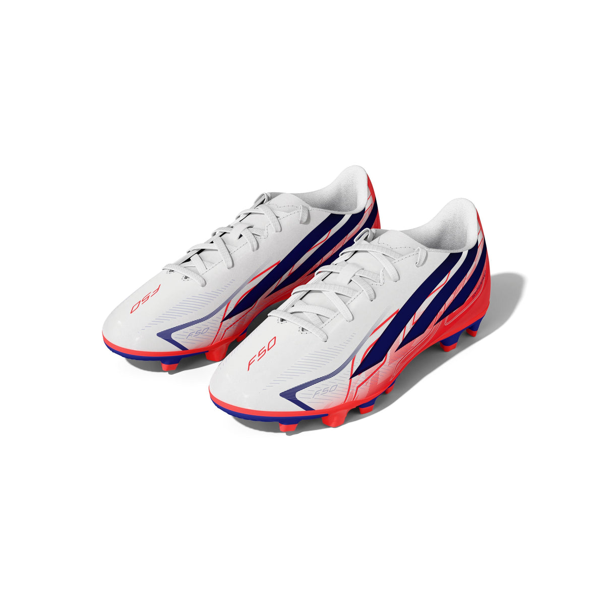 2026 New Arrival adidas F50 Hyperfast Club Firm Ground / Multi Ground Youth Soccer Cleats - White/Purple wholesalehk.shop