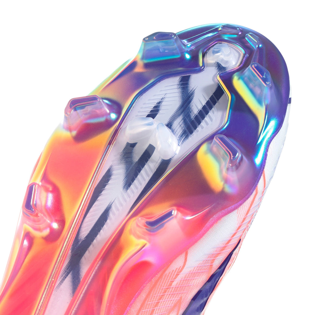 2026 New Arrival adidas F50 Hyperfast Elite Firm Ground Men's Soccer Cleats - White/Solar Turbo/Purple wholesalehk.shop