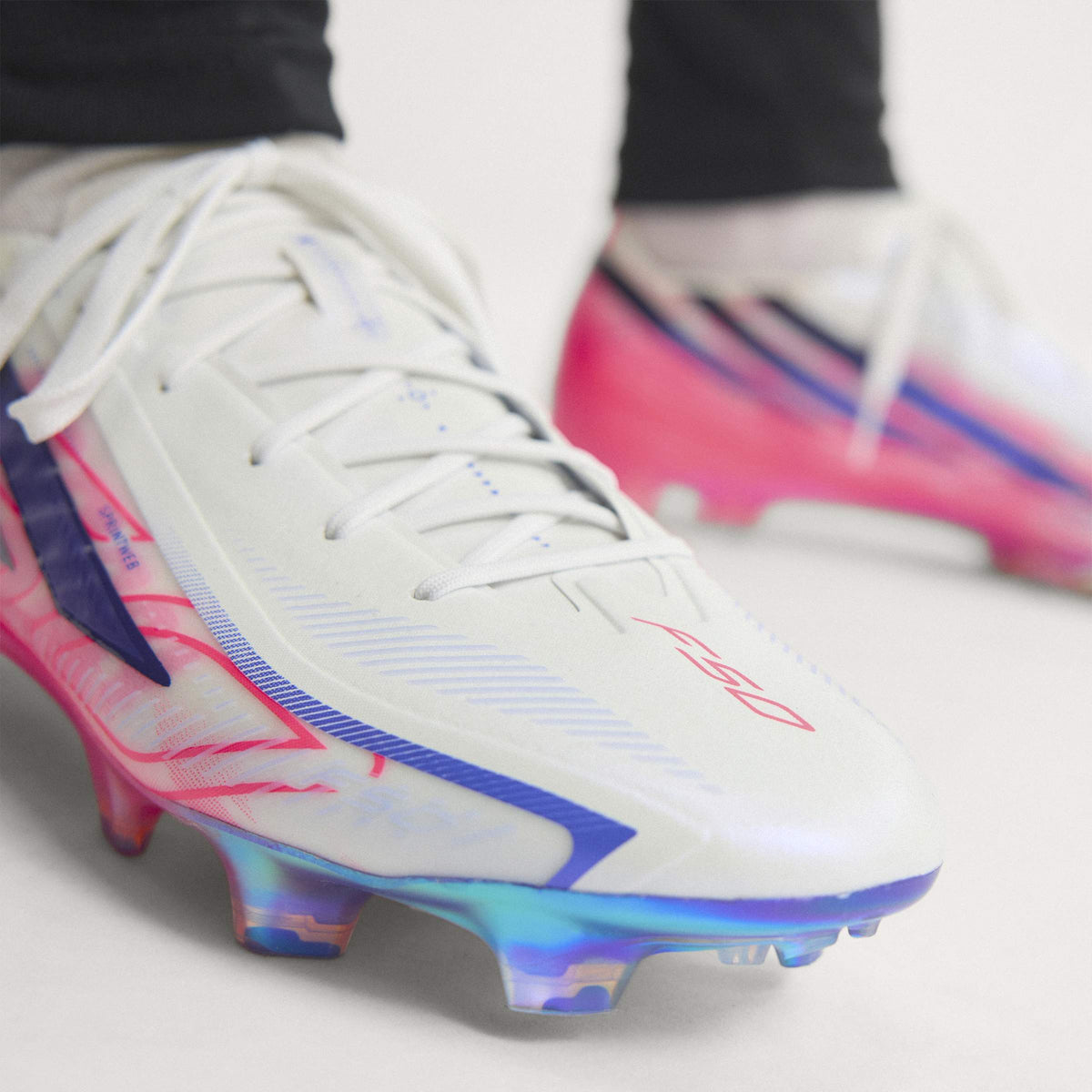 2026 New Arrival adidas F50 Hyperfast Elite Firm Ground Men's Soccer Cleats - White/Solar Turbo/Purple wholesalehk.shop