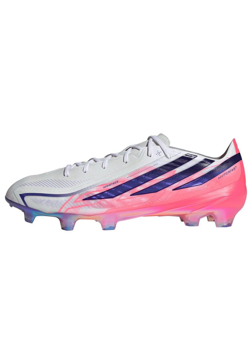 2026 New Arrival adidas F50 Hyperfast Elite Firm Ground Men's Soccer Cleats - White/Solar Turbo/Purple wholesalehk.shop