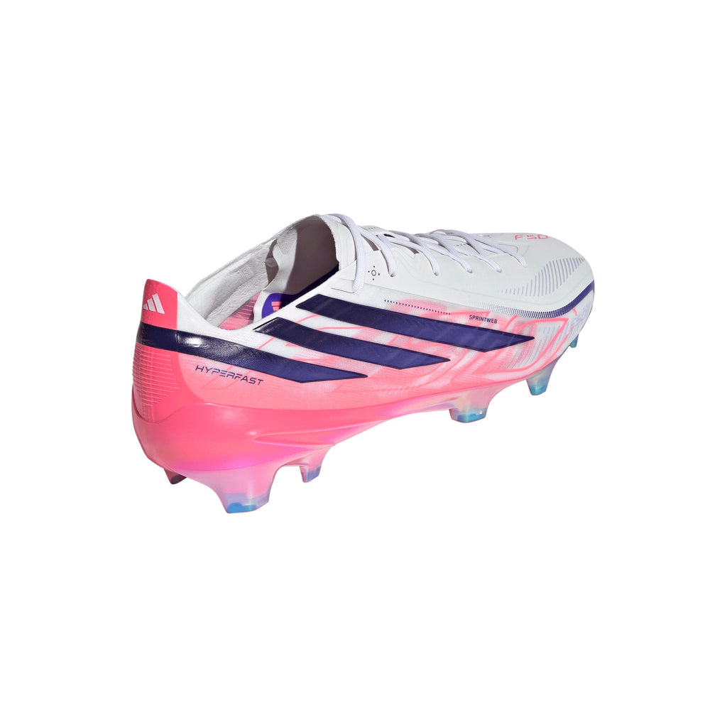 2026 New Arrival adidas F50 Hyperfast Elite Firm Ground Men's Soccer Cleats - White/Solar Turbo/Purple wholesalehk.shop