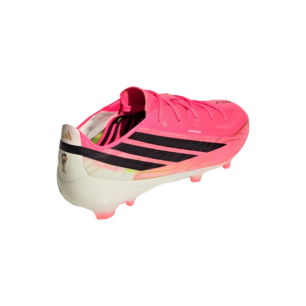 2026 New Arrival adidas F50 Hyperfast Elite Firm Ground Youth Soccer Cleats - Turquesa/Black/Gold wholesalehk.shop