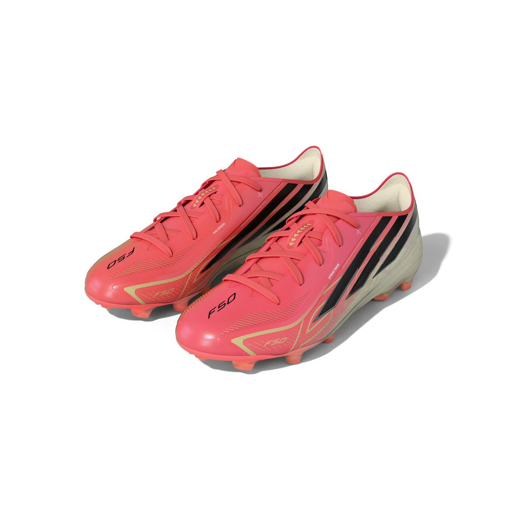 2026 New Arrival adidas F50 Hyperfast Elite Firm Ground Youth Soccer Cleats - Turquesa/Black/Gold wholesalehk.shop