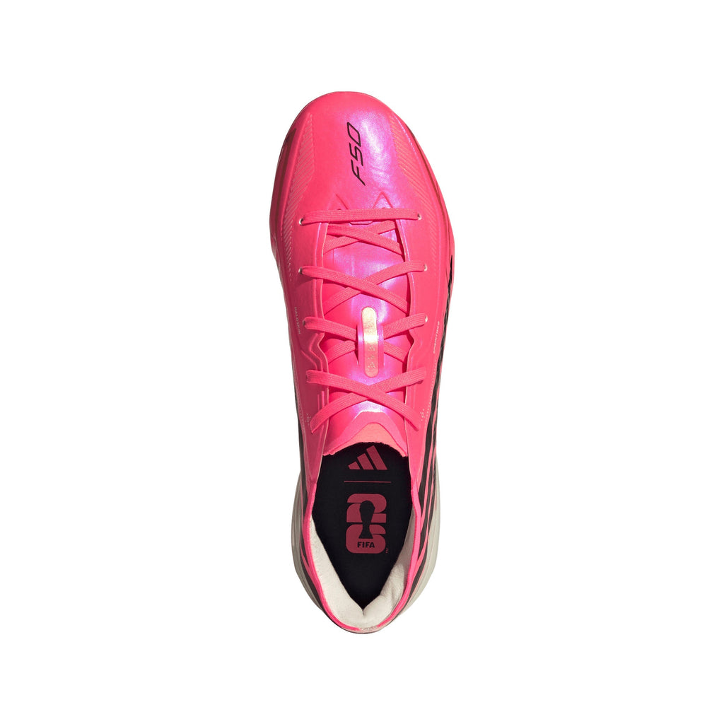 2026 New Arrival adidas F50 Hyperfast Elite Firm Ground Youth Soccer Cleats - Turquesa/Black/Gold wholesalehk.shop