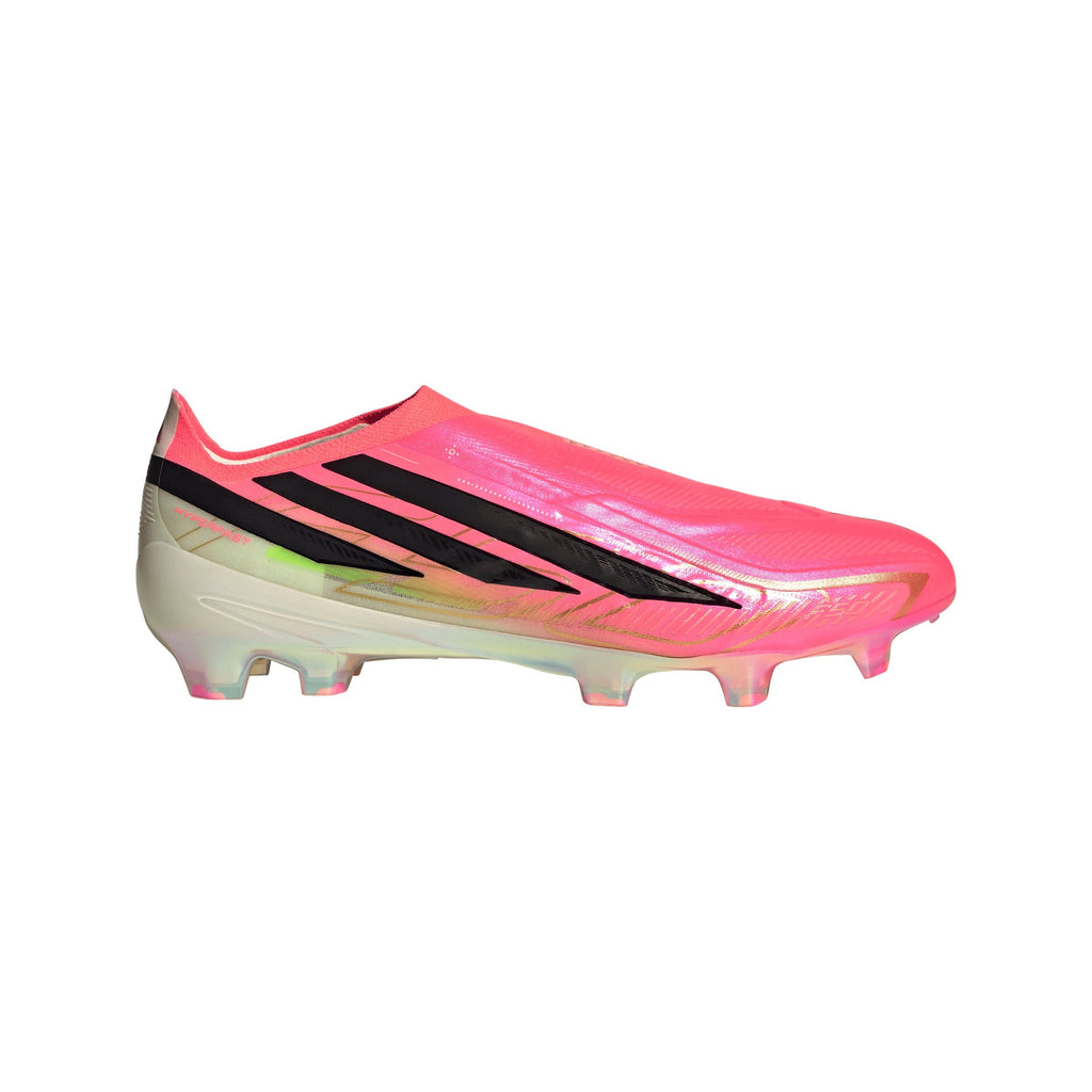 2026 New Arrival adidas F50 Hyperfast Elite Laceless Firm Ground Men's Soccer Cleats - Turquesa/Black/Gold wholesalehk.shop