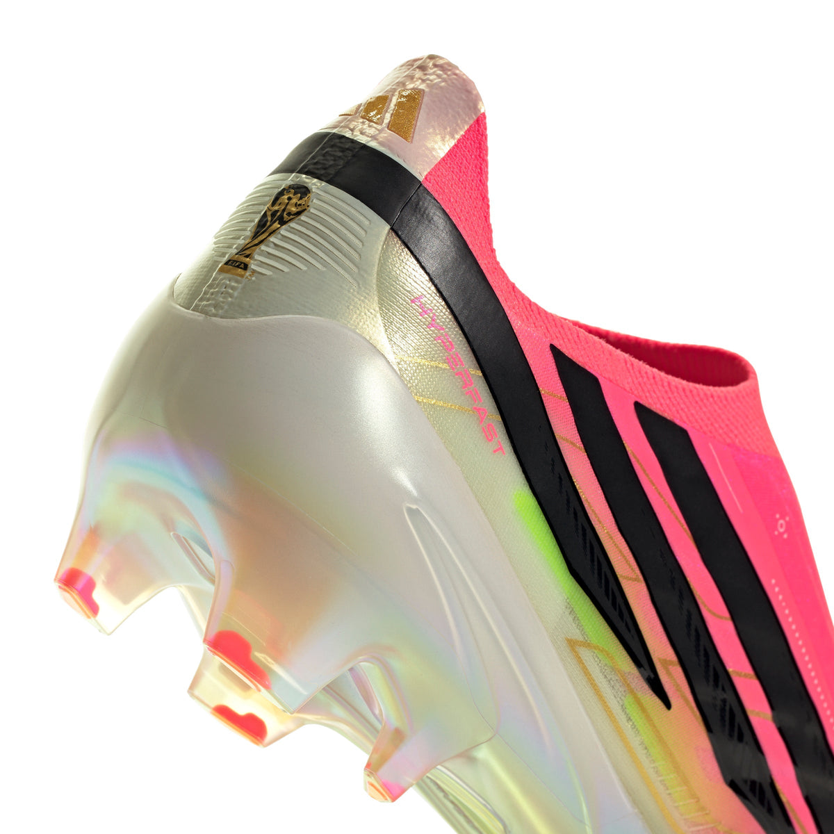 2026 New Arrival adidas F50 Hyperfast Elite Laceless Firm Ground Men's Soccer Cleats - Turquesa/Black/Gold wholesalehk.shop