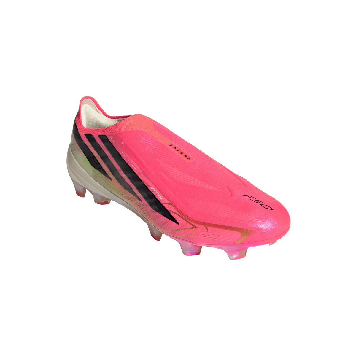 2026 New Arrival adidas F50 Hyperfast Elite Laceless Firm Ground Men's Soccer Cleats - Turquesa/Black/Gold wholesalehk.shop