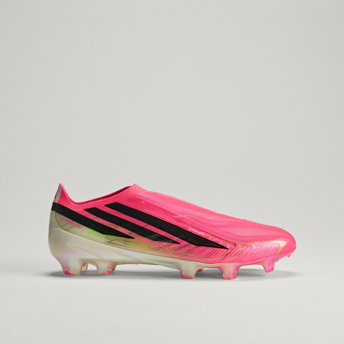 2026 New Arrival adidas F50 Hyperfast Elite Laceless Firm Ground Men's Soccer Cleats - Turquesa/Black/Gold wholesalehk.shop