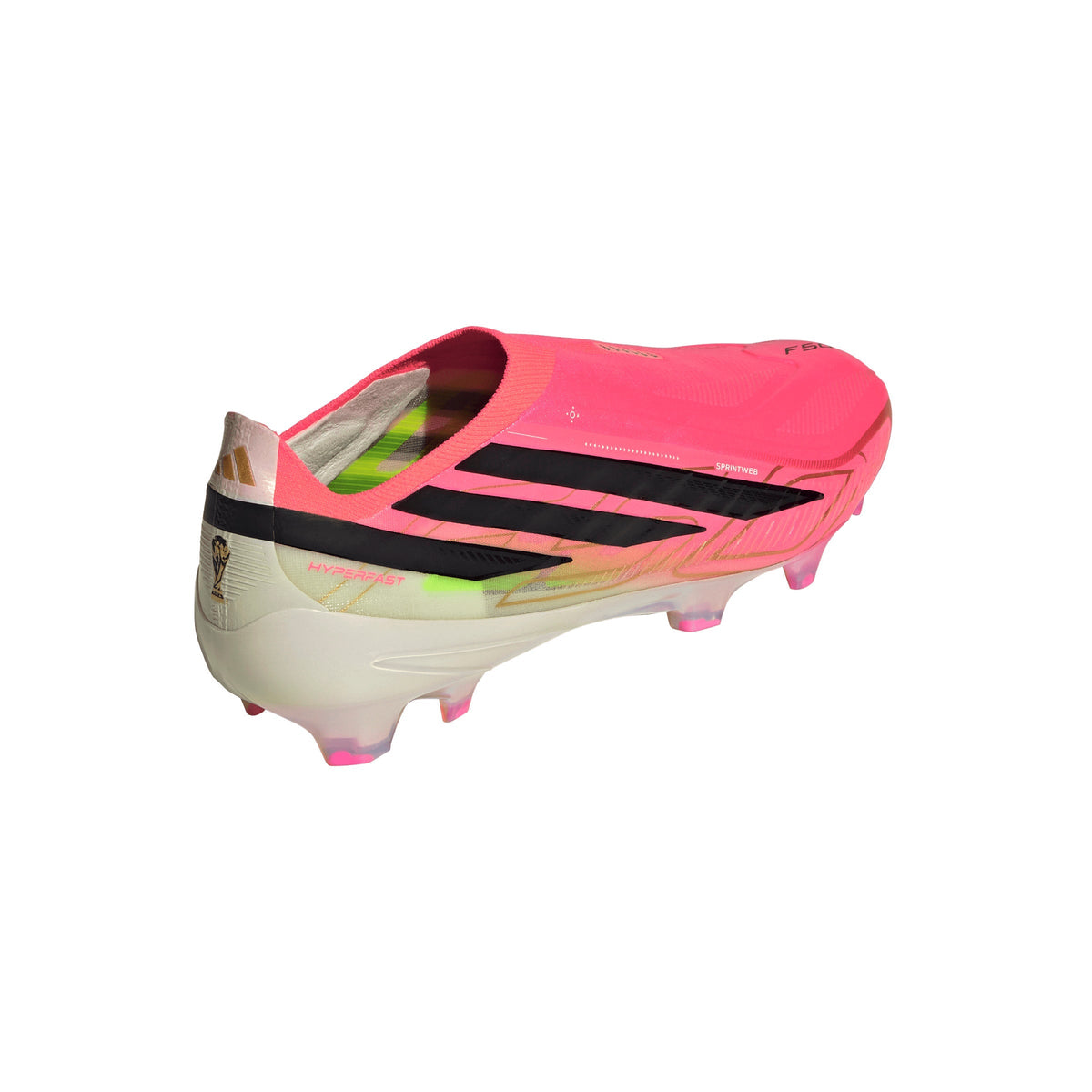 2026 New Arrival adidas F50 Hyperfast Elite Laceless Firm Ground Men's Soccer Cleats - Turquesa/Black/Gold wholesalehk.shop
