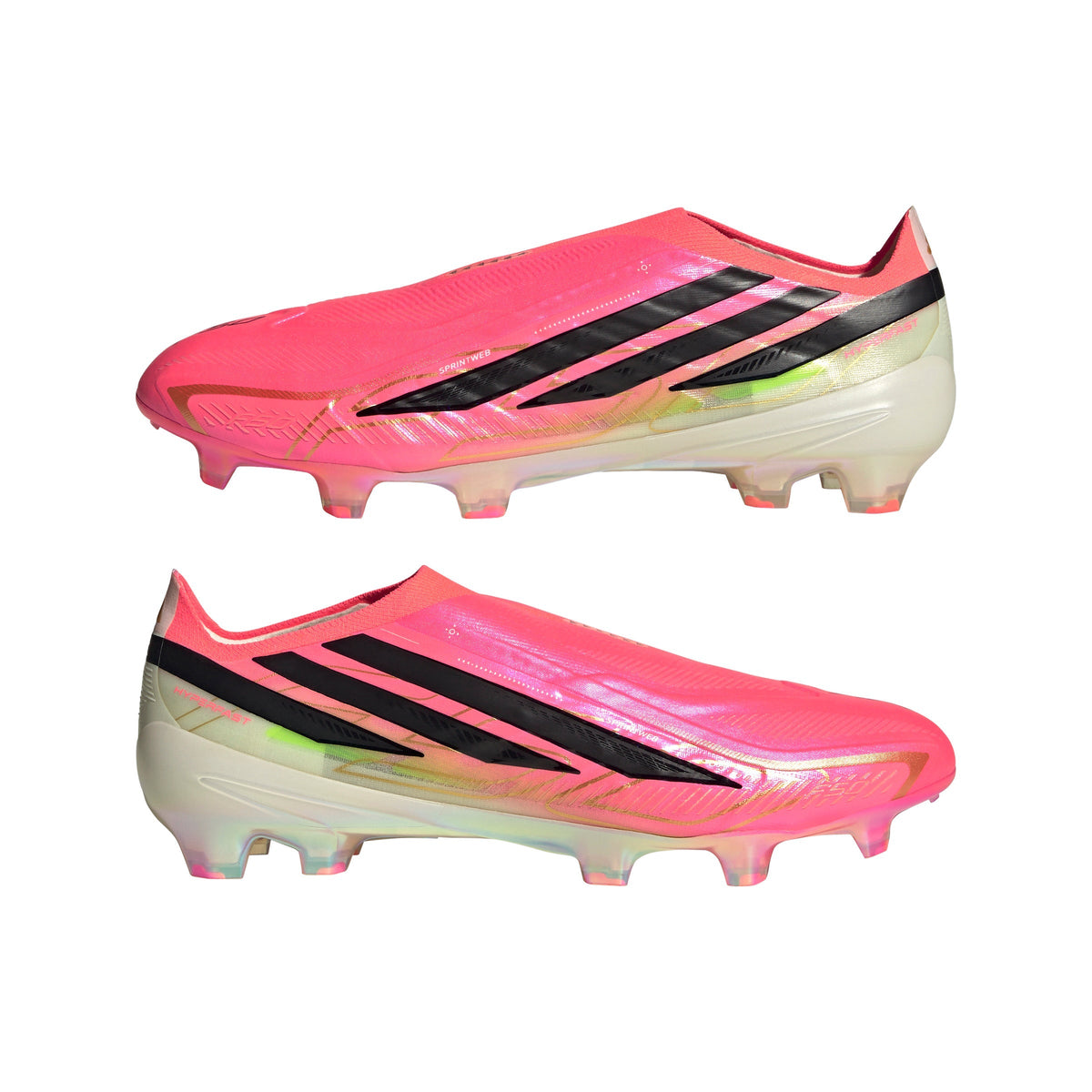 2026 New Arrival adidas F50 Hyperfast Elite Laceless Firm Ground Men's Soccer Cleats - Turquesa/Black/Gold wholesalehk.shop