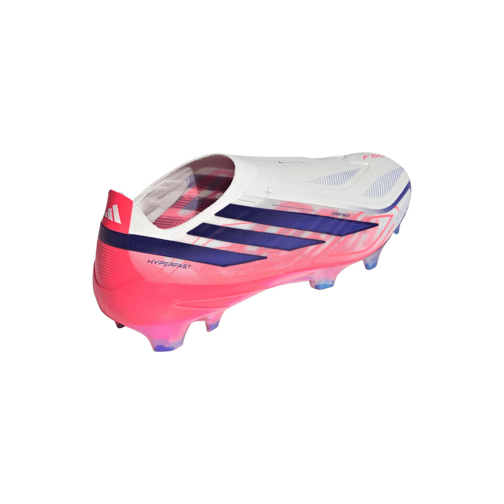 2026 New Arrival adidas F50 Hyperfast Elite Laceless Firm Ground Men's Soccer Cleats - White/Purple wholesalehk.shop