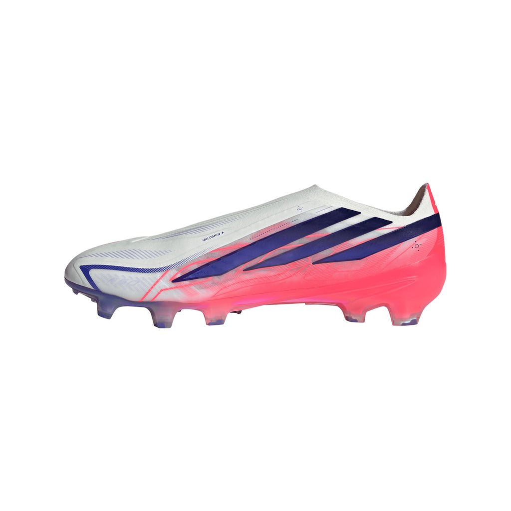 2026 New Arrival adidas F50 Hyperfast Elite Laceless Firm Ground Men's Soccer Cleats - White/Purple wholesalehk.shop