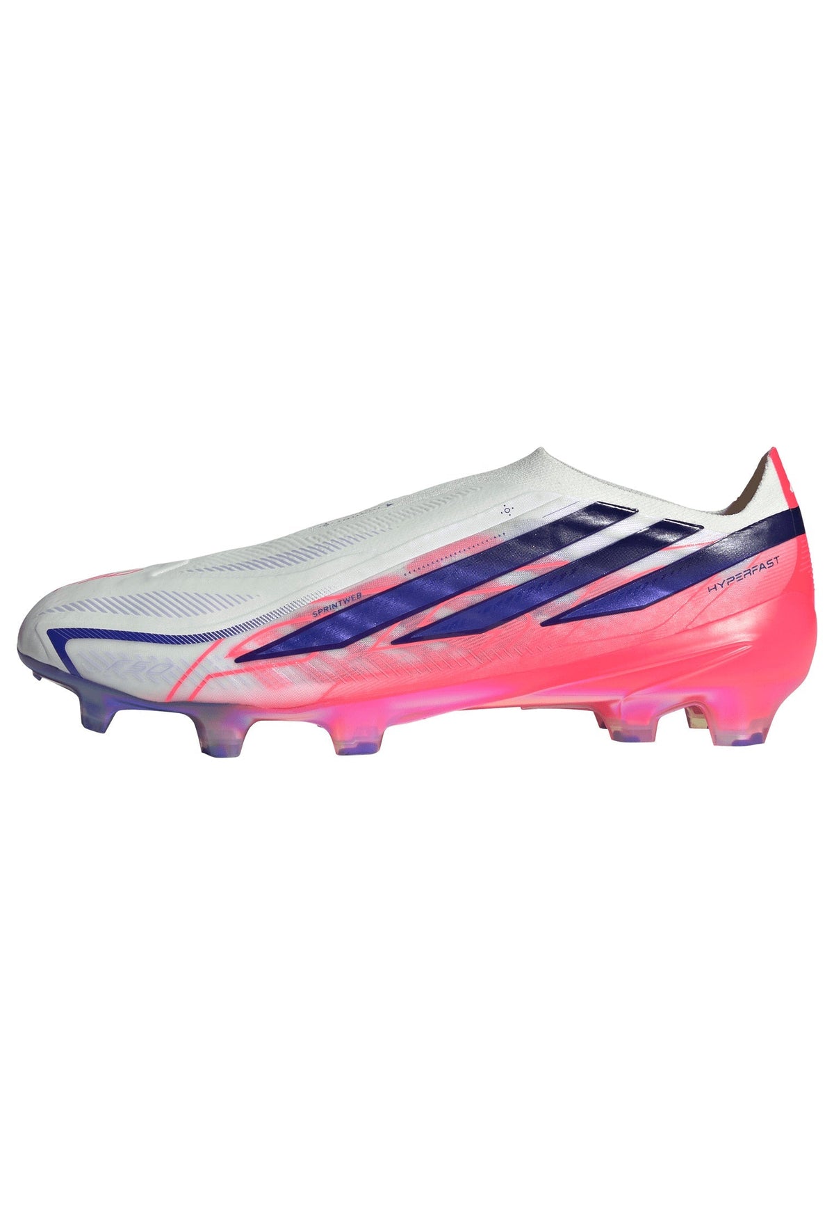 2026 New Arrival adidas F50 Hyperfast Elite Laceless Firm Ground Men's Soccer Cleats - White/Purple wholesalehk.shop