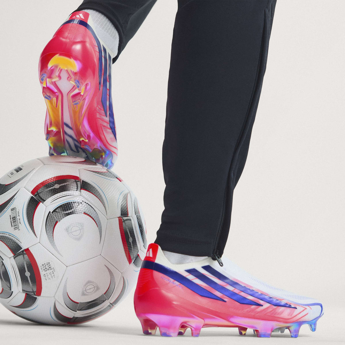 2026 New Arrival adidas F50 Hyperfast Elite Laceless Firm Ground Men's Soccer Cleats - White/Purple wholesalehk.shop