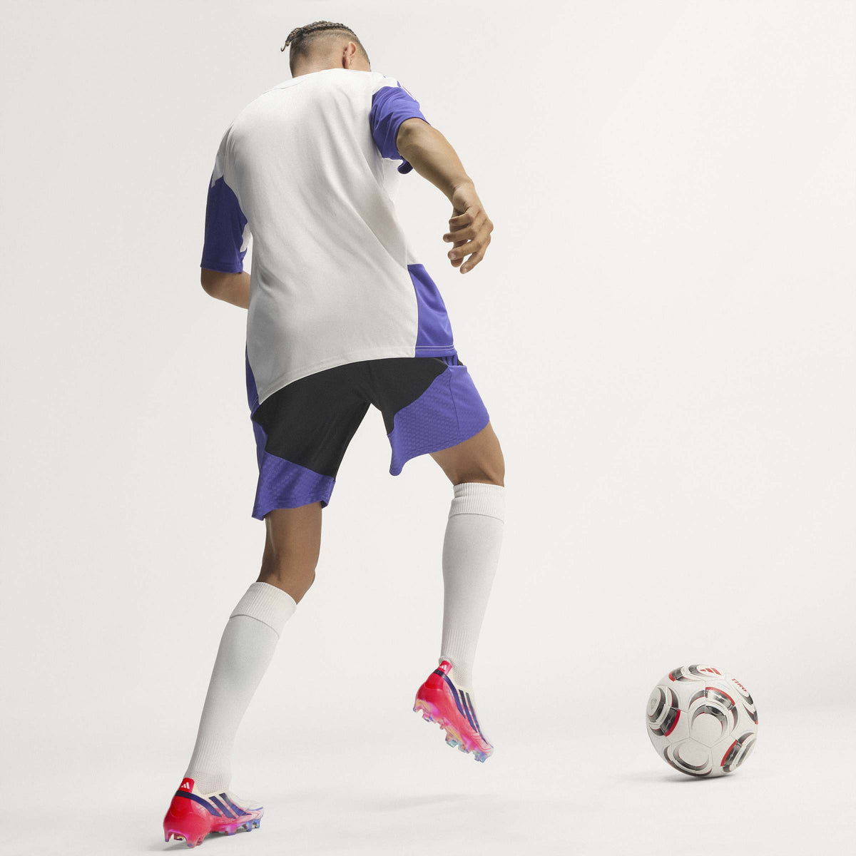 2026 New Arrival adidas F50 Hyperfast Elite Laceless Firm Ground Men's Soccer Cleats - White/Purple wholesalehk.shop