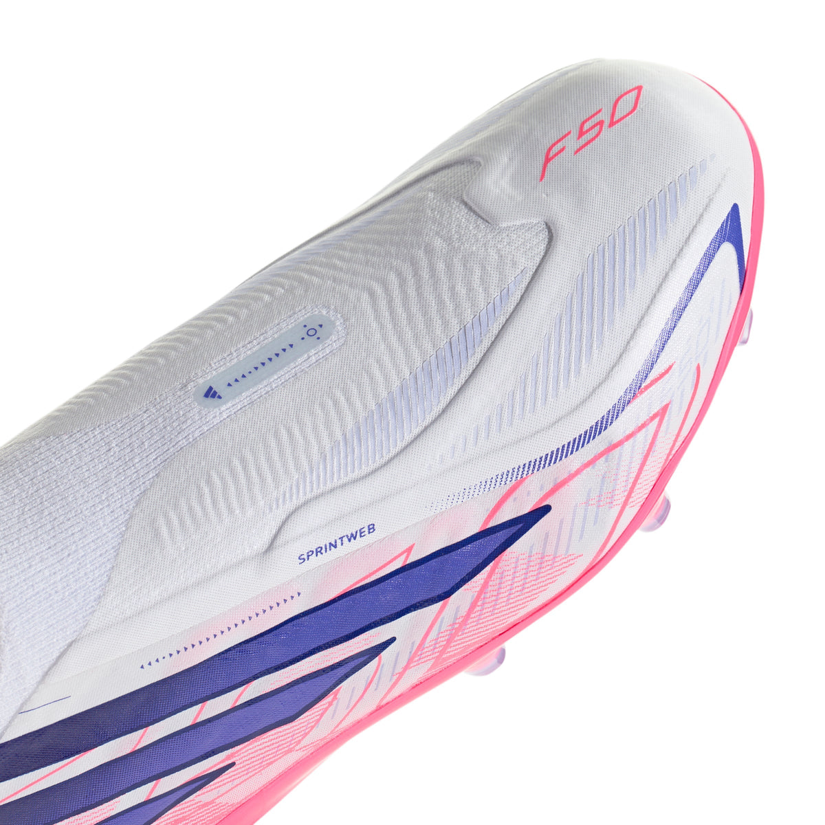2026 New Arrival adidas F50 Hyperfast Elite Laceless Firm Ground Youth Soccer Cleats - White/Purple wholesalehk.shop