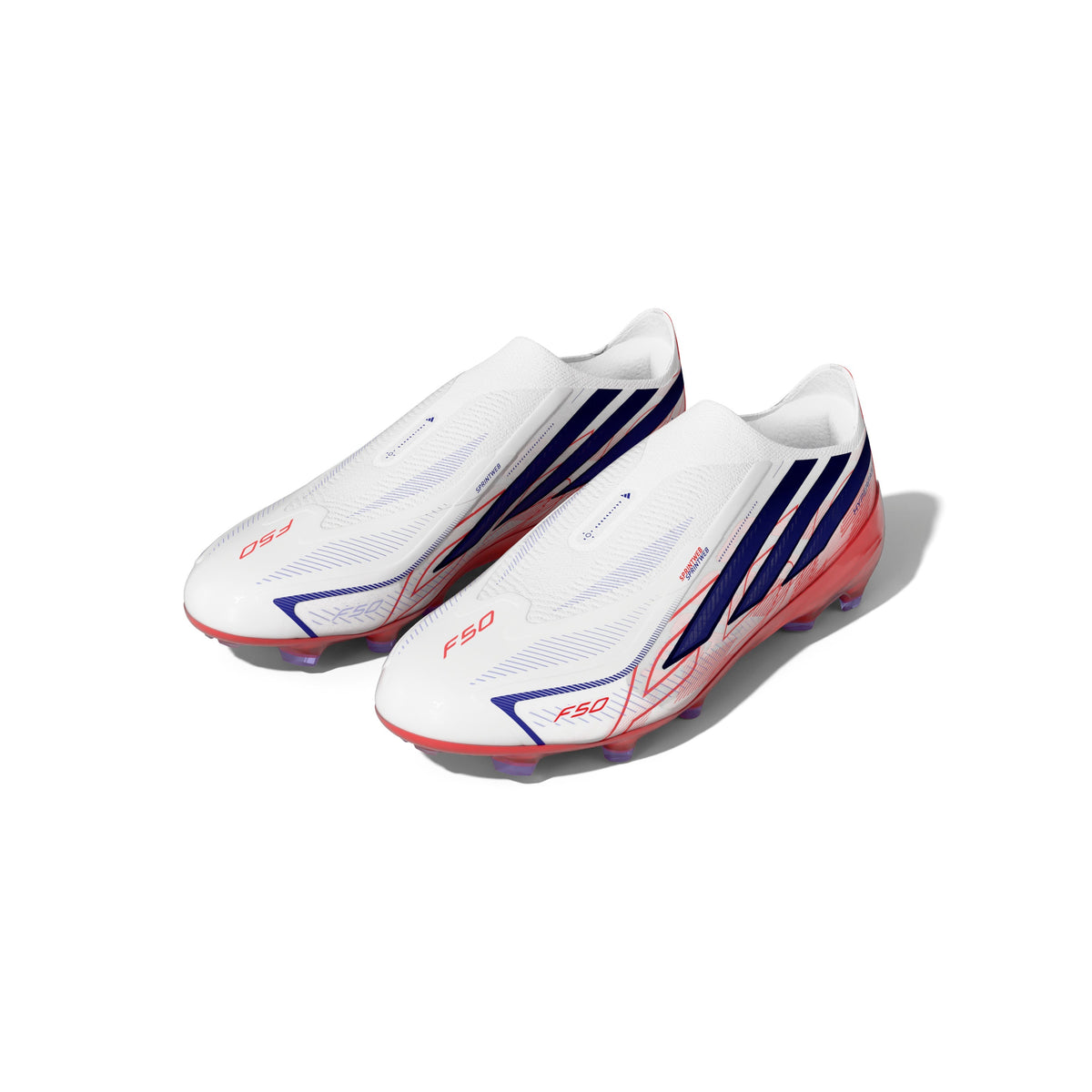 2026 New Arrival adidas F50 Hyperfast Elite Laceless Firm Ground Youth Soccer Cleats - White/Purple wholesalehk.shop