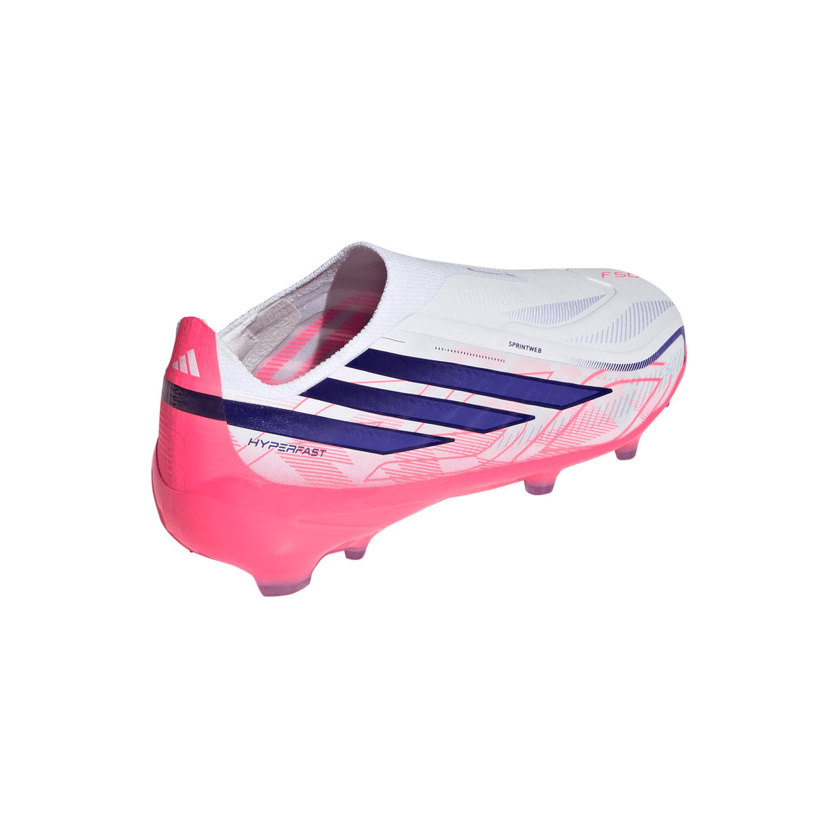 2026 New Arrival adidas F50 Hyperfast Elite Laceless Firm Ground Youth Soccer Cleats - White/Purple wholesalehk.shop