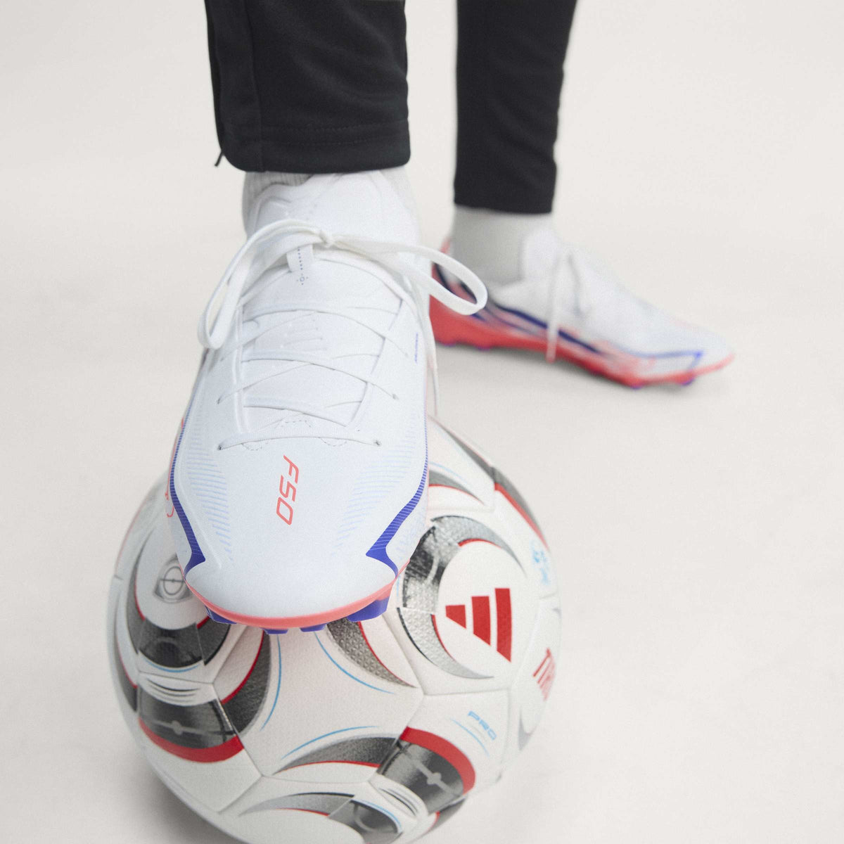 2026 New Arrival adidas F50 Hyperfast League FG Firm Ground Men's Soccer Cleats - White/Purple/Solar Turbo wholesalehk.shop
