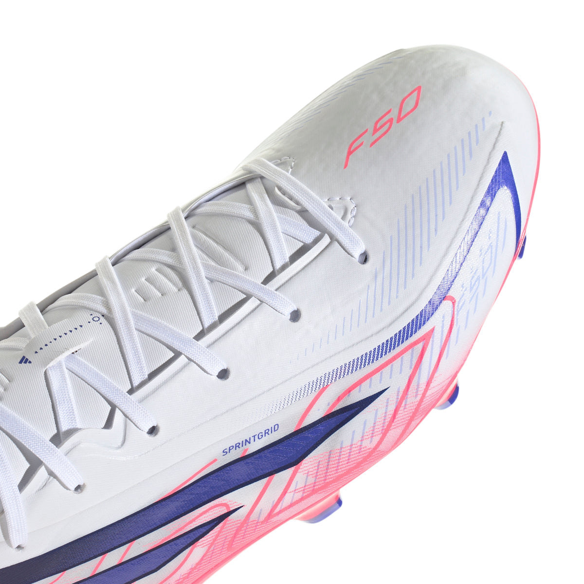 2026 New Arrival adidas F50 Hyperfast League FG Firm Ground Men's Soccer Cleats - White/Purple/Solar Turbo wholesalehk.shop