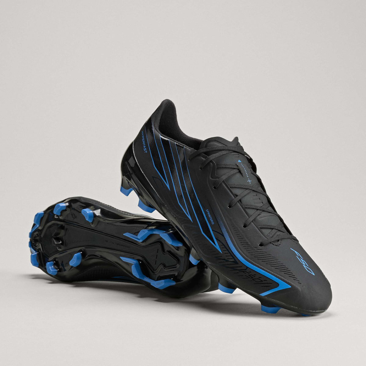 2026 New Arrival adidas F50 Hyperfast League Firm Ground Men's Soccer Cleats - Black/Black/Blue wholesalehk.shop