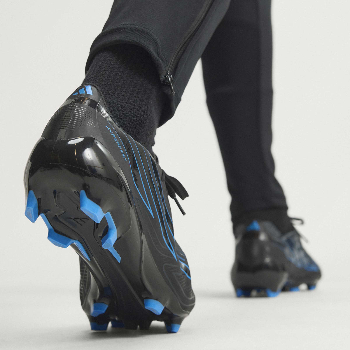 2026 New Arrival adidas F50 Hyperfast League Firm Ground Men's Soccer Cleats - Black/Black/Blue wholesalehk.shop