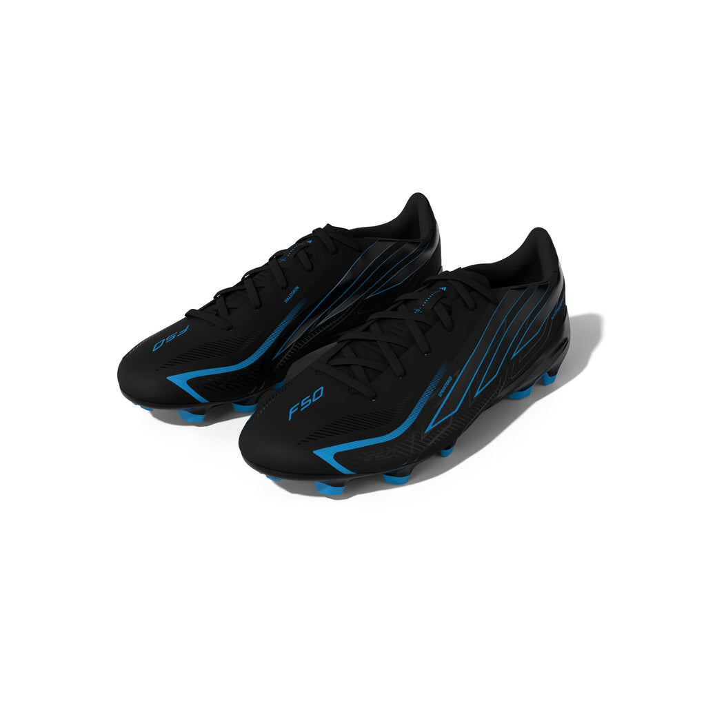 2026 New Arrival adidas F50 Hyperfast League Firm Ground Men's Soccer Cleats - Black/Black/Blue wholesalehk.shop