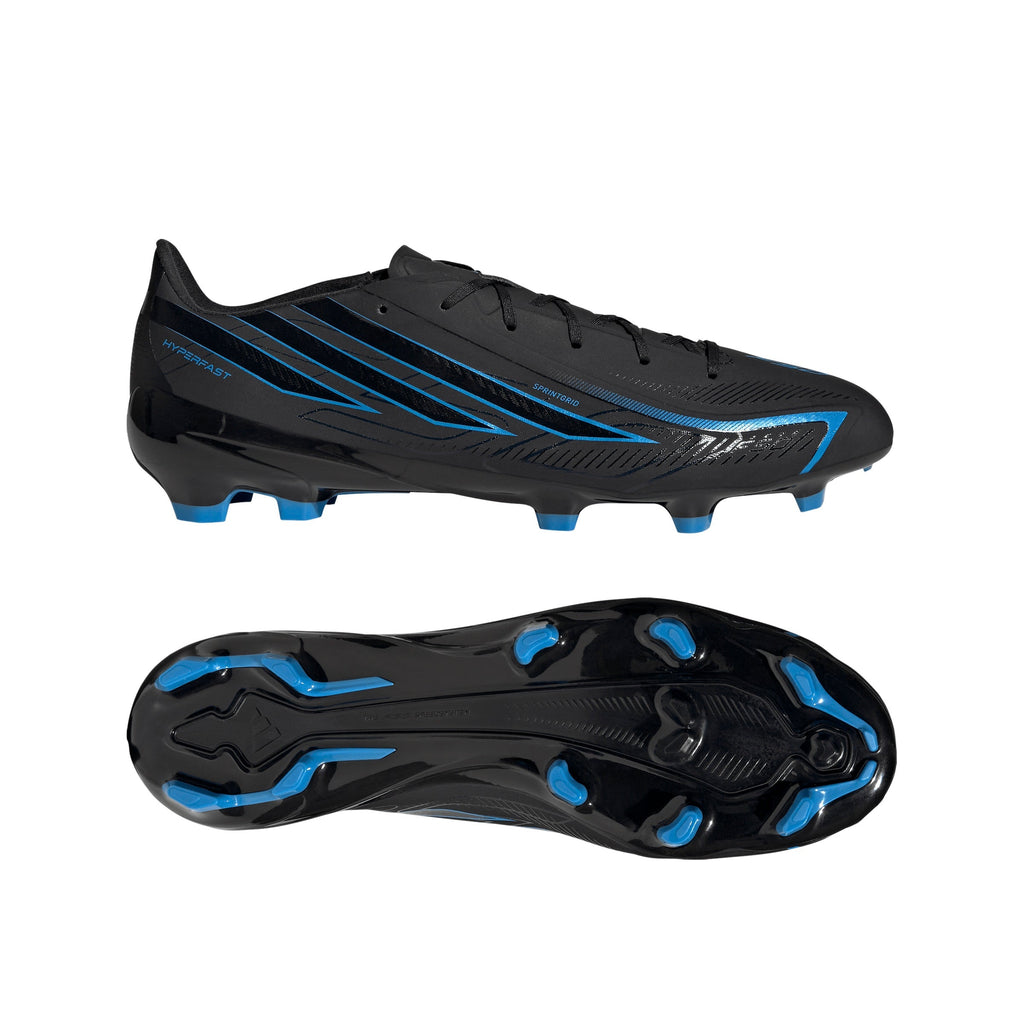 2026 New Arrival adidas F50 Hyperfast League Firm Ground Men's Soccer Cleats - Black/Black/Blue wholesalehk.shop