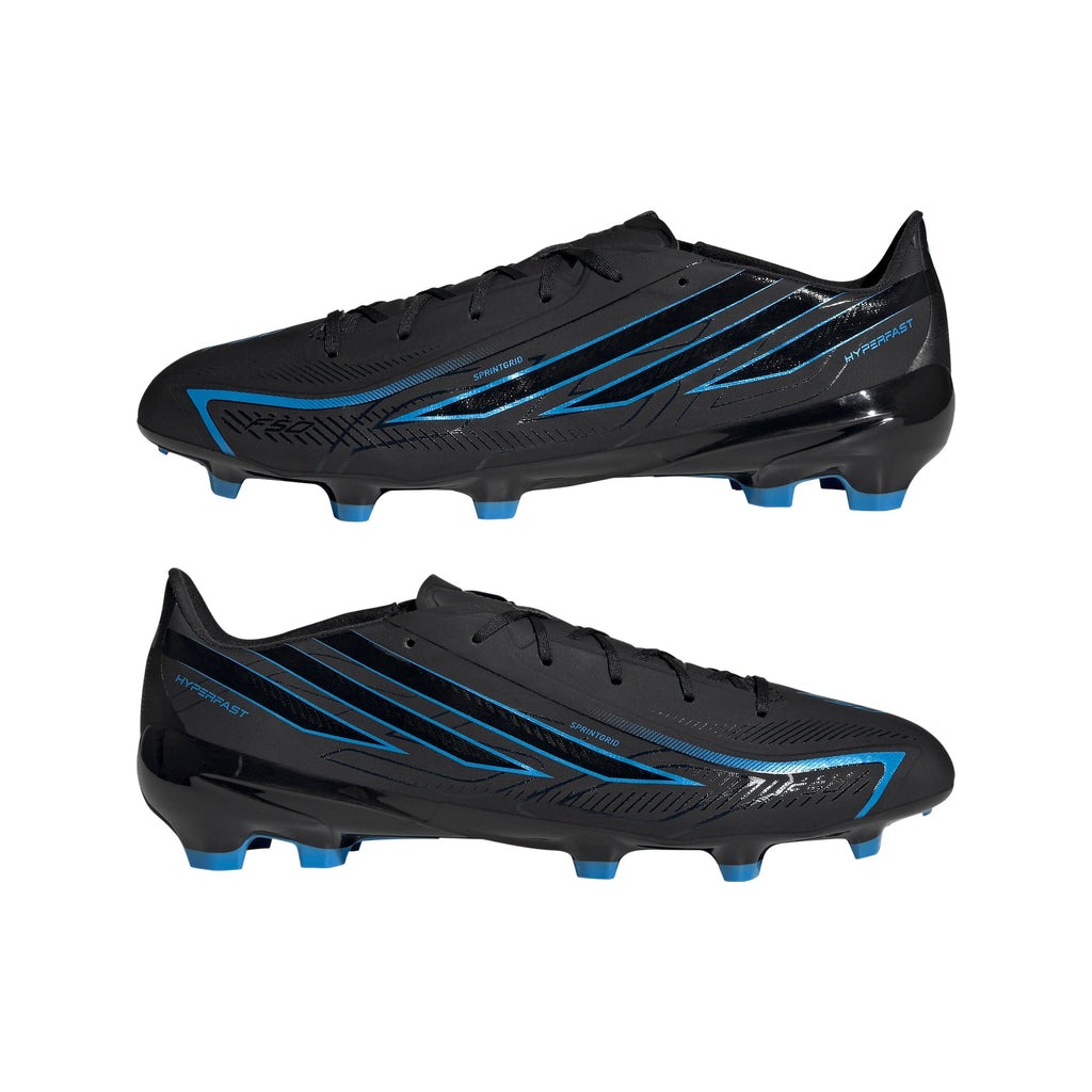 2026 New Arrival adidas F50 Hyperfast League Firm Ground Men's Soccer Cleats - Black/Black/Blue wholesalehk.shop