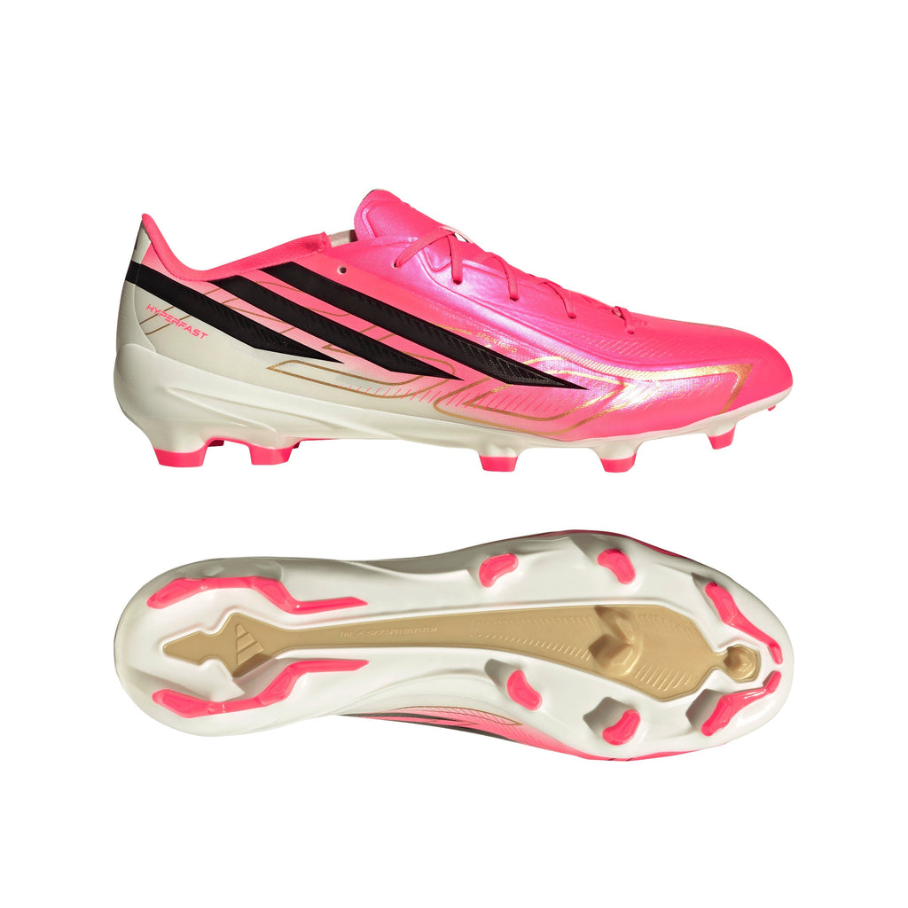 2026 New Arrival adidas F50 Hyperfast League Firm Ground Men's Soccer Cleats - Solar Turbo/Black/Gold wholesalehk.shop