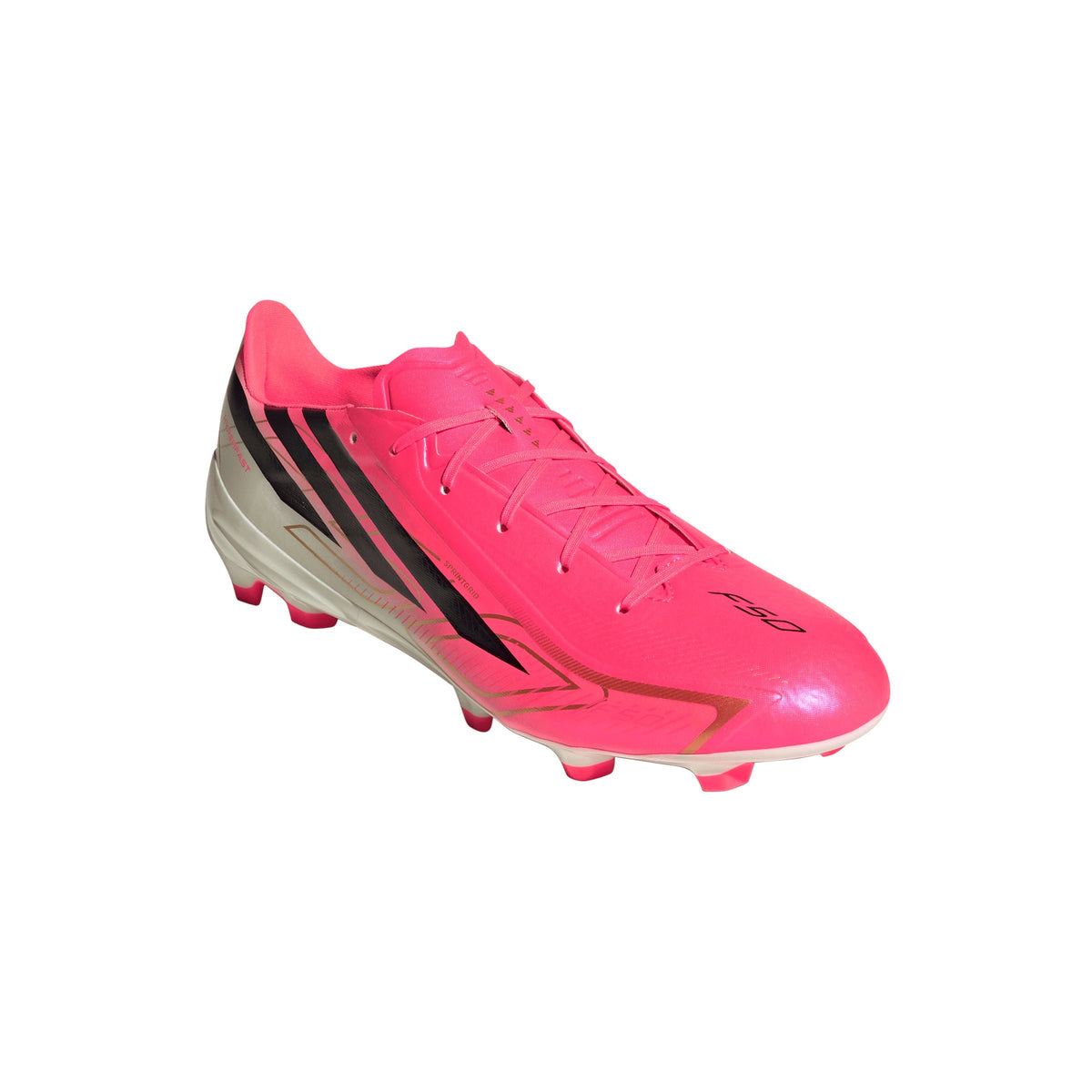 2026 New Arrival adidas F50 Hyperfast League Firm Ground Men's Soccer Cleats - Solar Turbo/Black/Gold wholesalehk.shop
