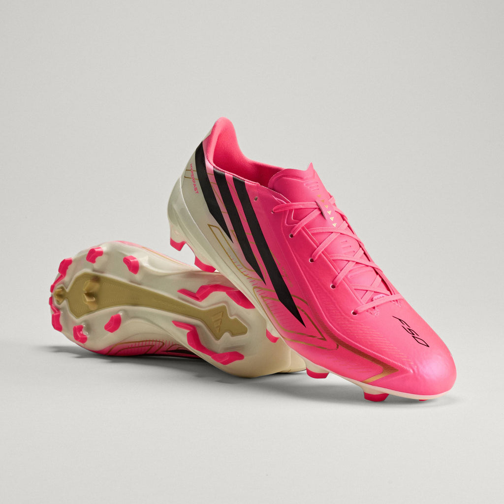 2026 New Arrival adidas F50 Hyperfast League Firm Ground Men's Soccer Cleats - Solar Turbo/Black/Gold wholesalehk.shop