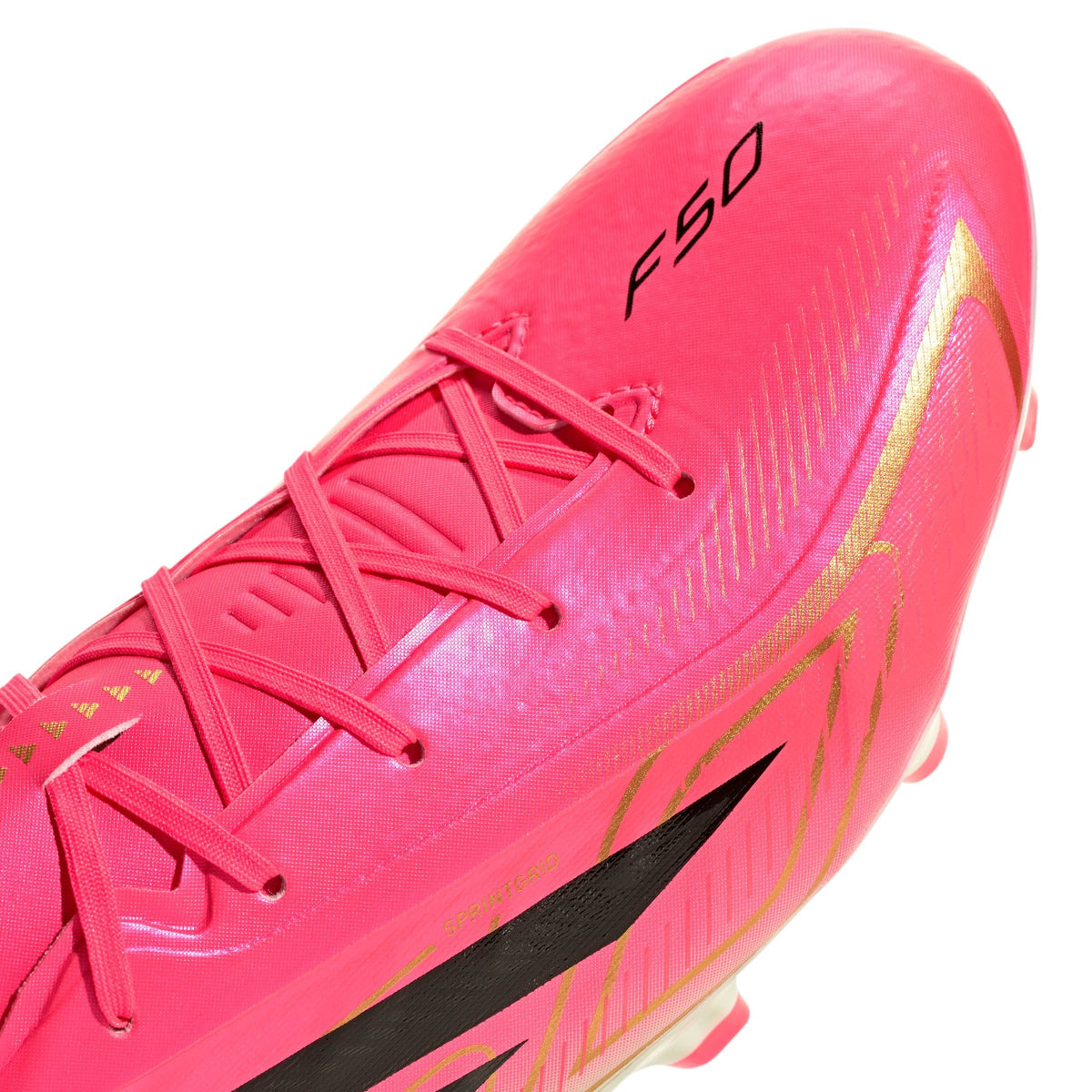 2026 New Arrival adidas F50 Hyperfast League Firm Ground Men's Soccer Cleats - Solar Turbo/Black/Gold wholesalehk.shop