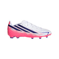 2026 New Arrival adidas F50 Hyperfast League Firm Ground Youth Soccer Cleats - White/Purple wholesalehk.shop
