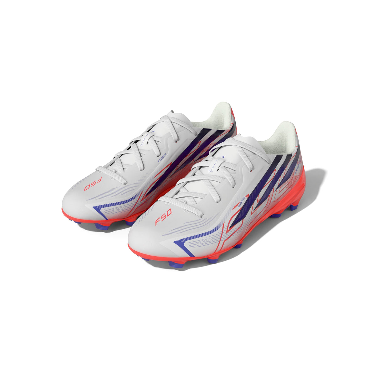 2026 New Arrival adidas F50 Hyperfast League Firm Ground Youth Soccer Cleats - White/Purple wholesalehk.shop