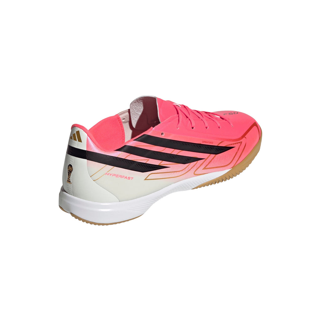 2026 New Arrival adidas F50 Hyperfast League Indoor Men's Soccer Shoes - Turquesa/Black/Gold wholesalehk.shop