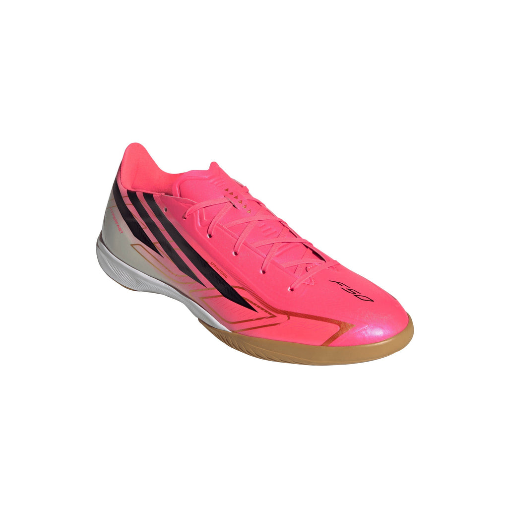 2026 New Arrival adidas F50 Hyperfast League Indoor Men's Soccer Shoes - Turquesa/Black/Gold wholesalehk.shop
