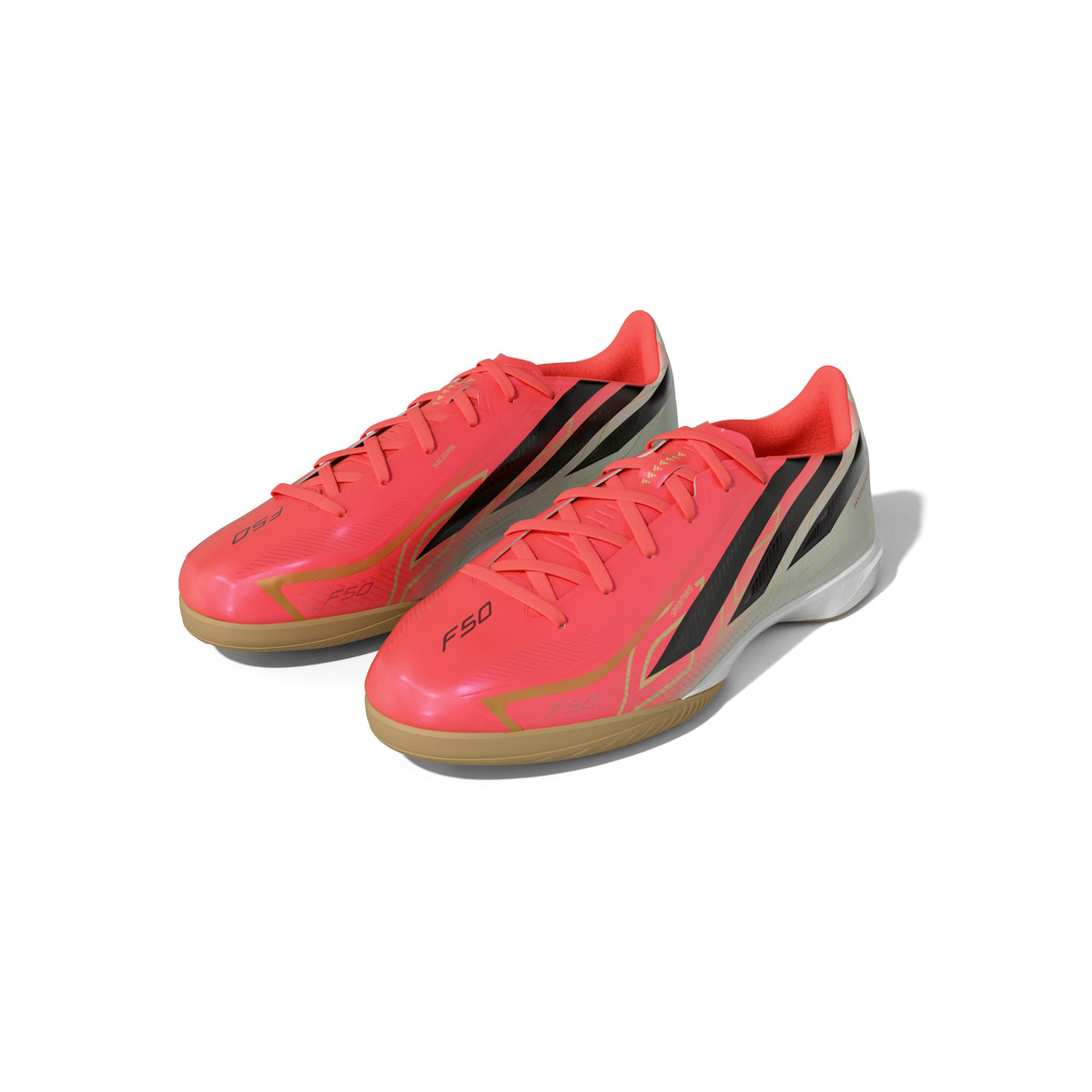 2026 New Arrival adidas F50 Hyperfast League Indoor Men's Soccer Shoes - Turquesa/Black/Gold wholesalehk.shop